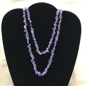 925 Amethyst Hematite Necklace